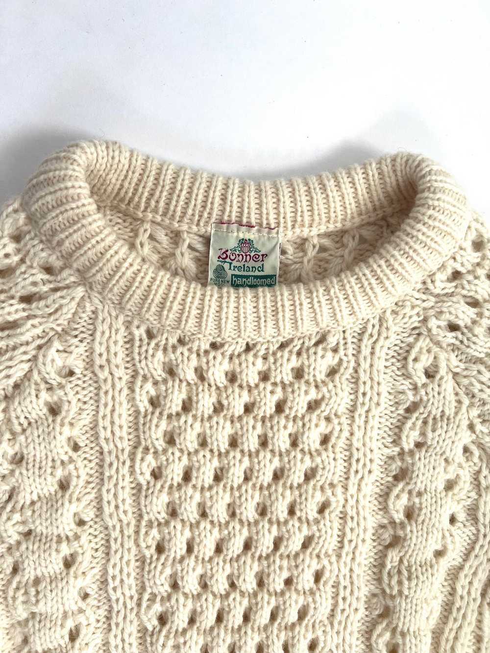 Cream Wool Fishermans Sweater - Tall - image 2