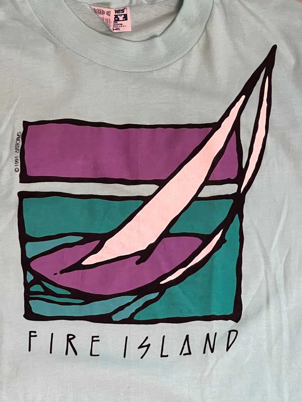1991 Fire Island Boat Art - image 2