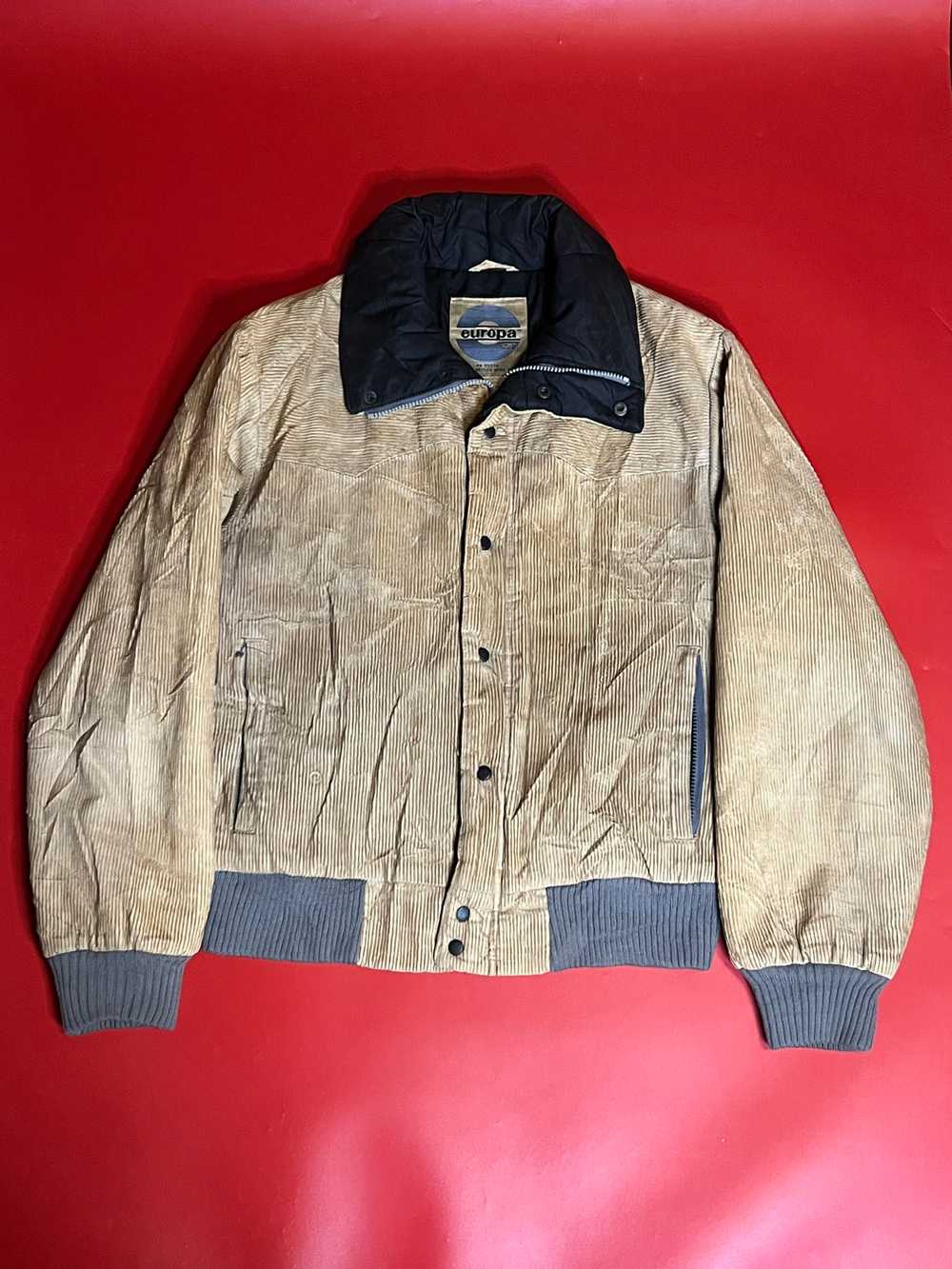 80’s Tan Heavy Corduroy Jacket - image 1