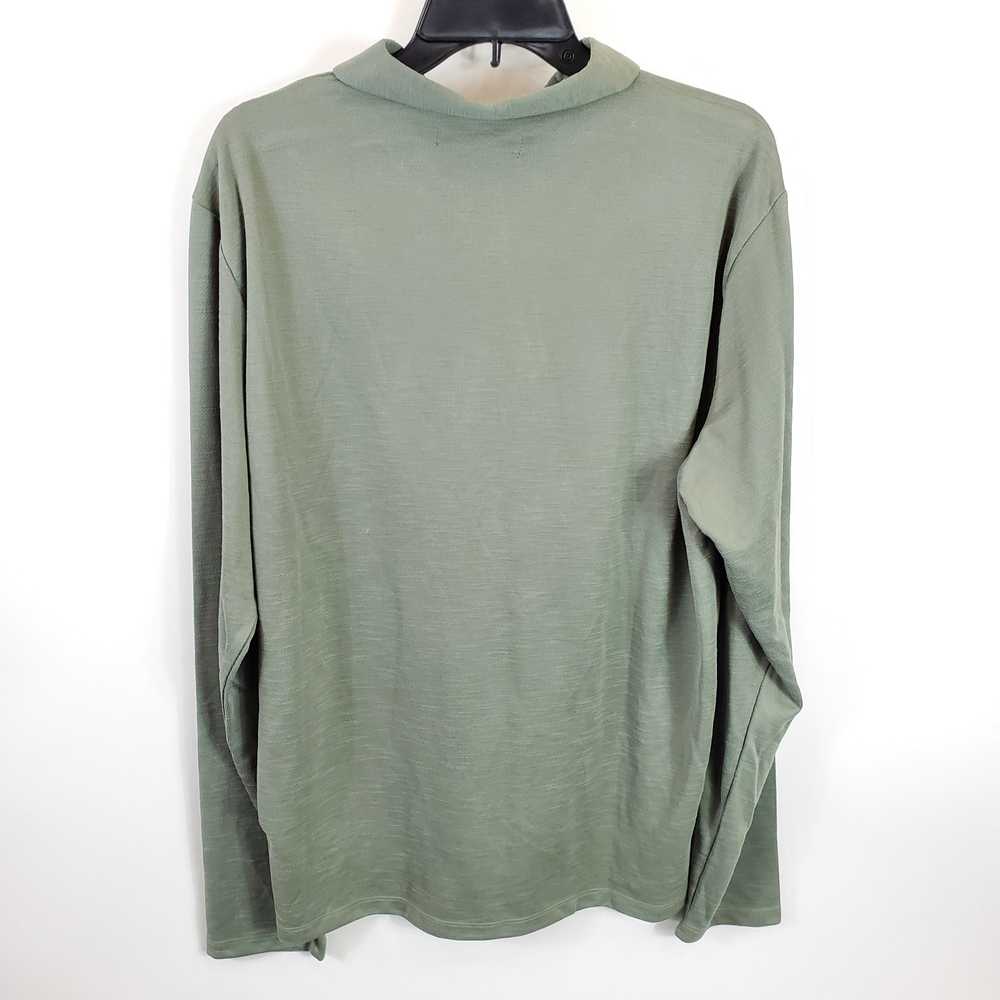Saks Fifth Avenue Men Olive Green Polo Shirt XL N… - image 2