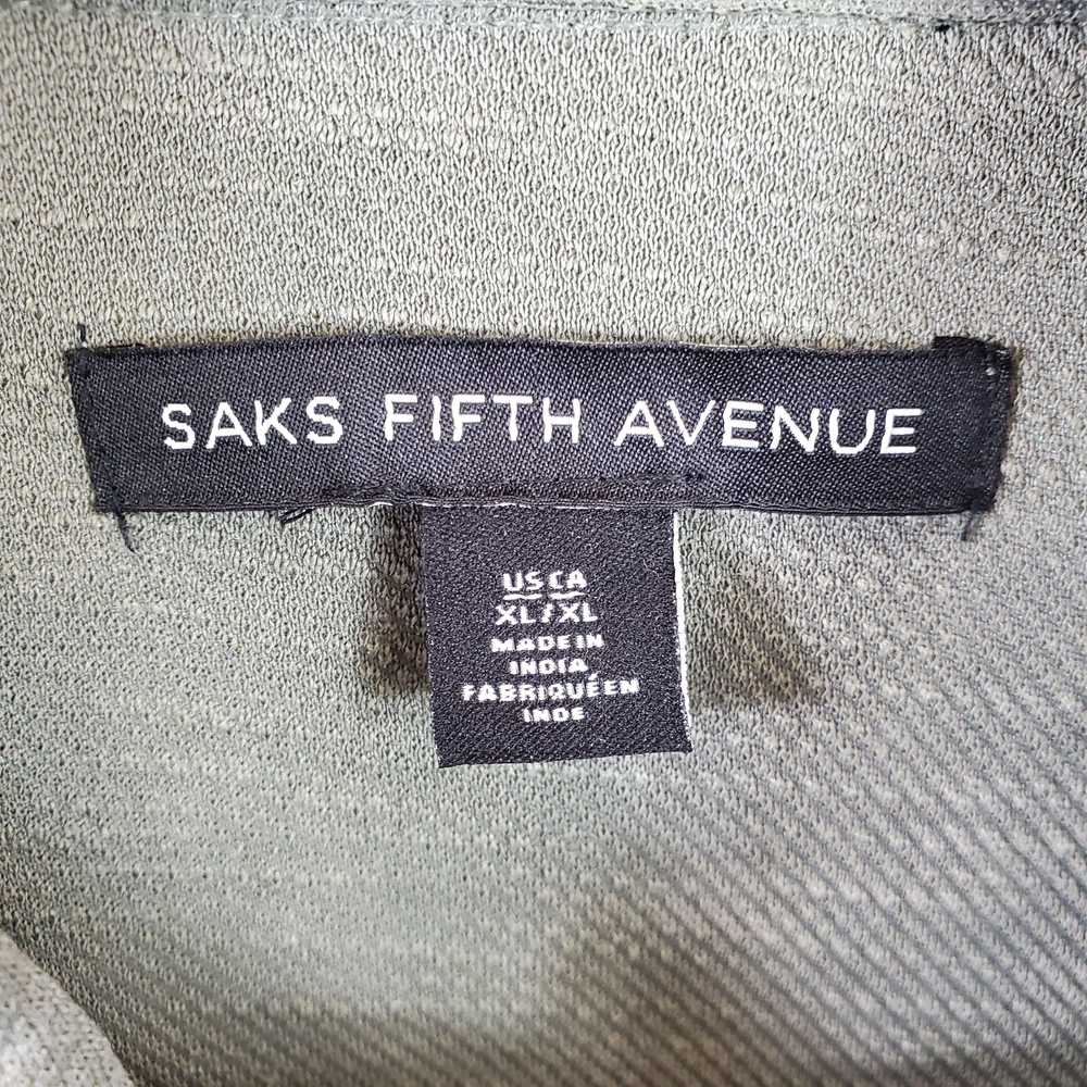 Saks Fifth Avenue Men Olive Green Polo Shirt XL N… - image 3