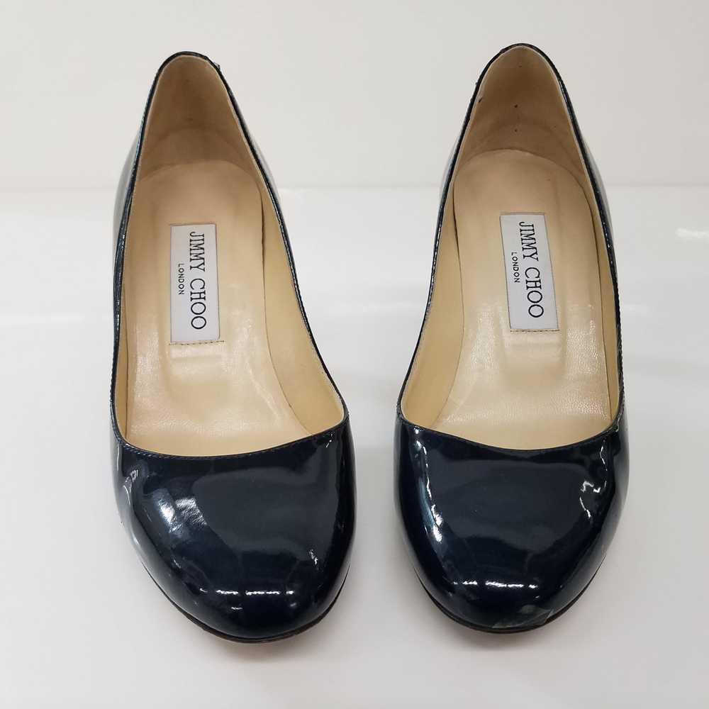 Jimmy Choo Navy Blue Patent Leather Pumps Women's… - image 3
