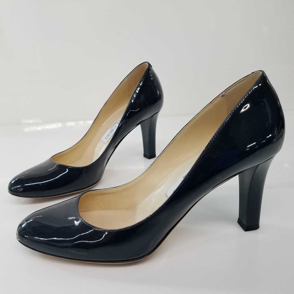Jimmy Choo Navy Blue Patent Leather Pumps Women's… - image 4