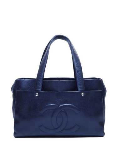 CHANEL Pre-Owned 2008-2009 CC-stitch tote bag - B… - image 1