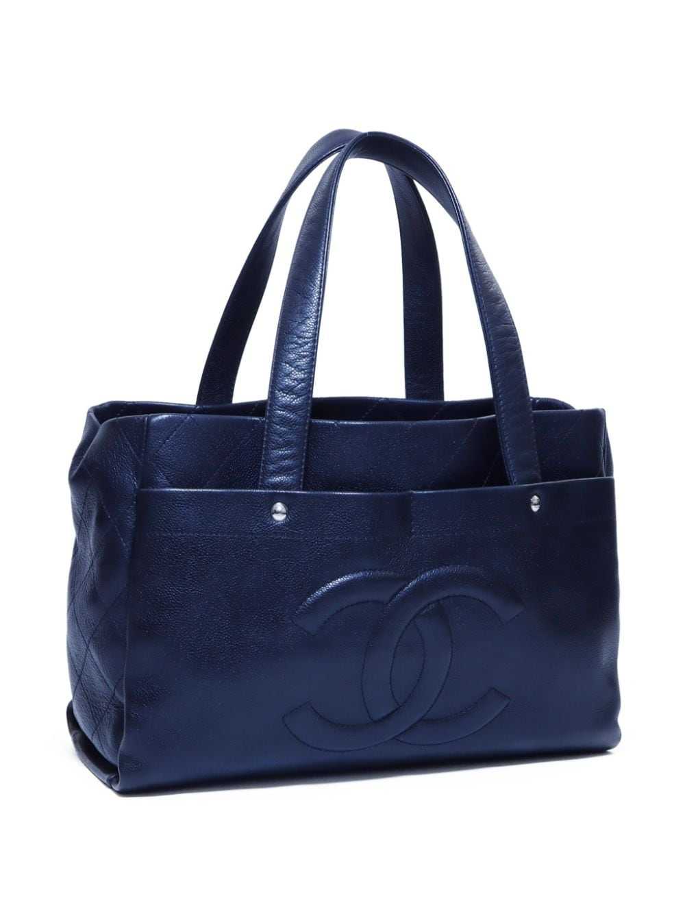 CHANEL Pre-Owned 2008-2009 CC-stitch tote bag - B… - image 3