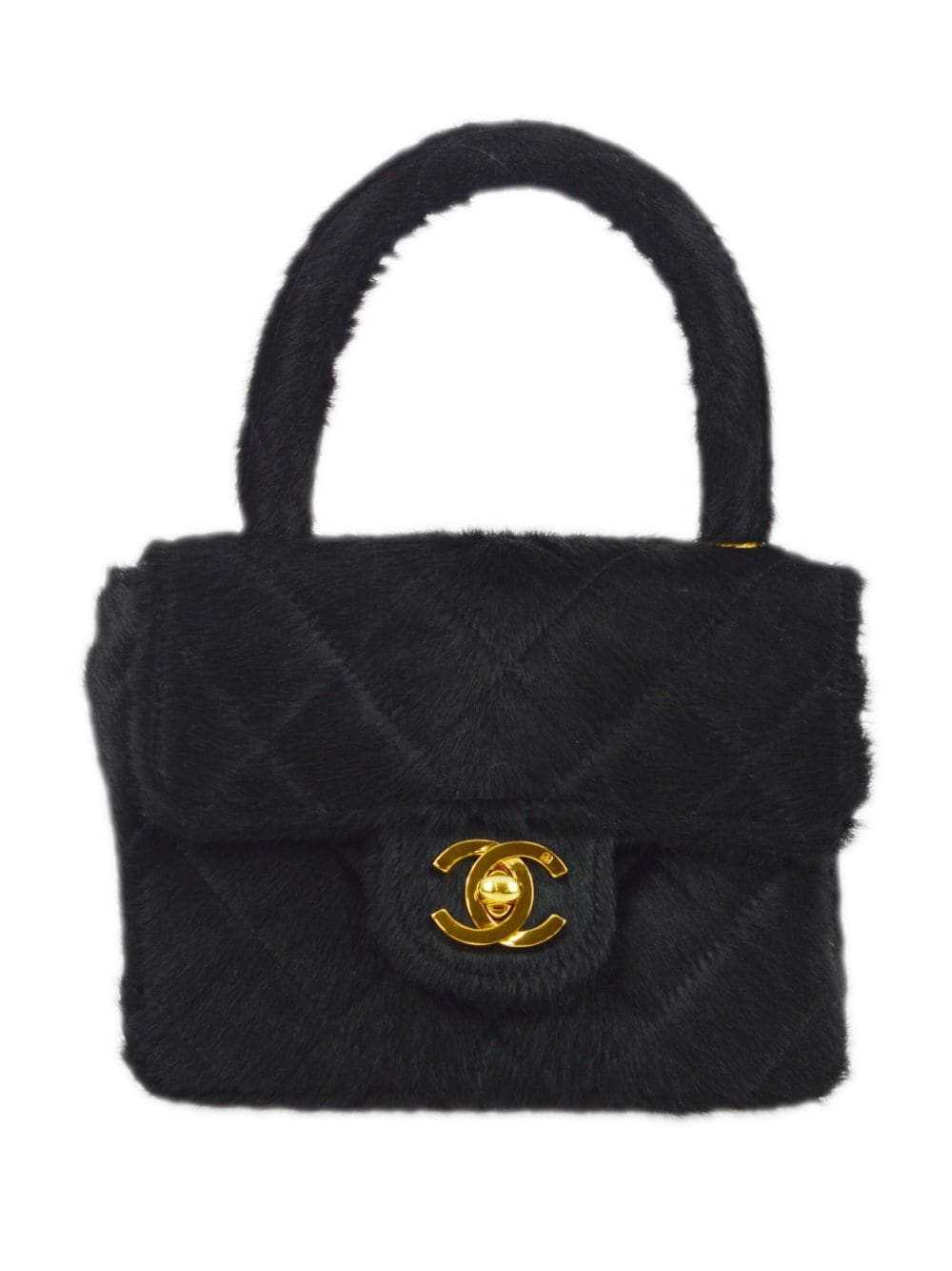CHANEL Pre-Owned 1992 mini square handbag - Black - image 1