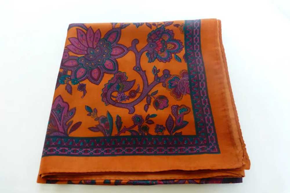 Vintage Italian Silk Scarf 34 Inch - image 3