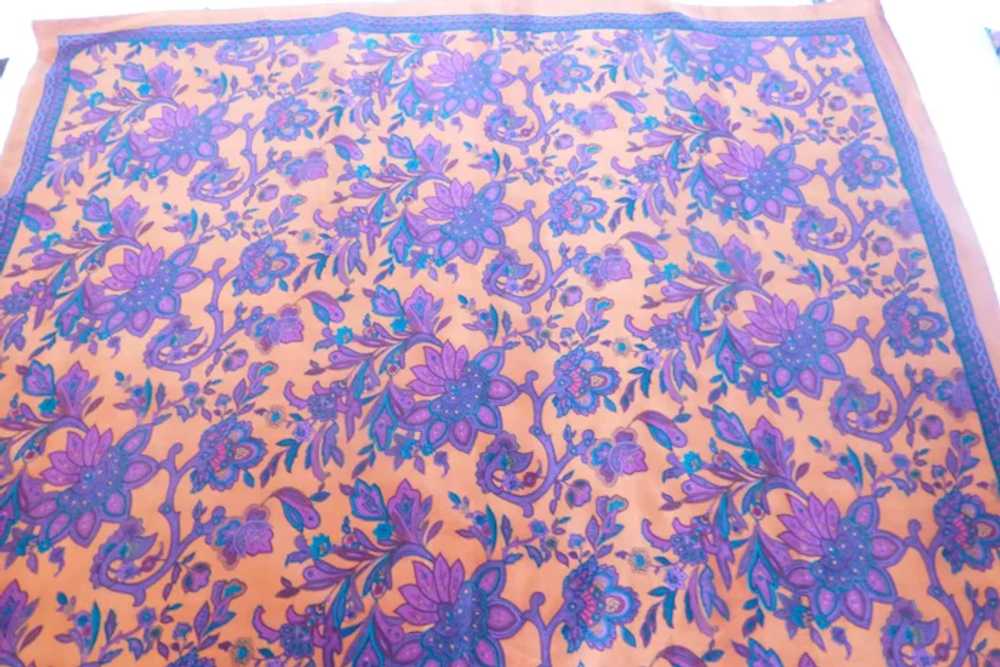 Vintage Italian Silk Scarf 34 Inch - image 8