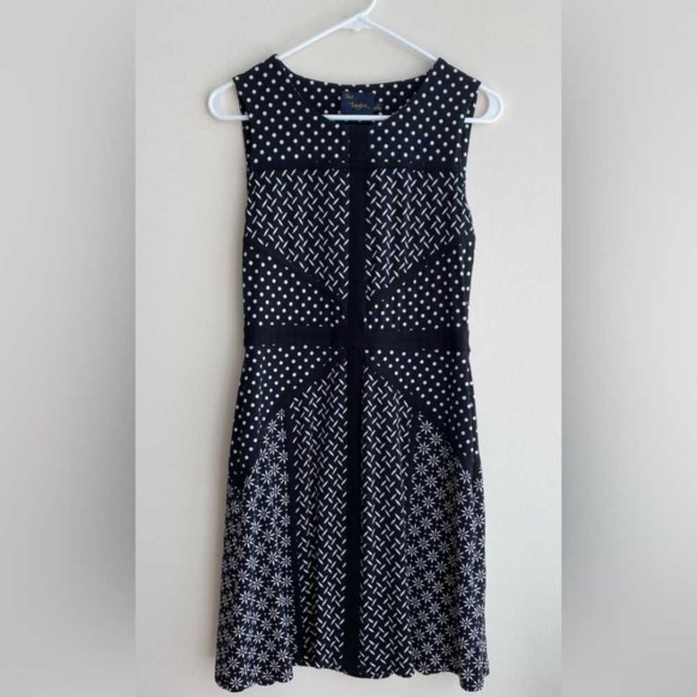 Just…Taylor Black and White Print A-Line Dress, P… - image 4