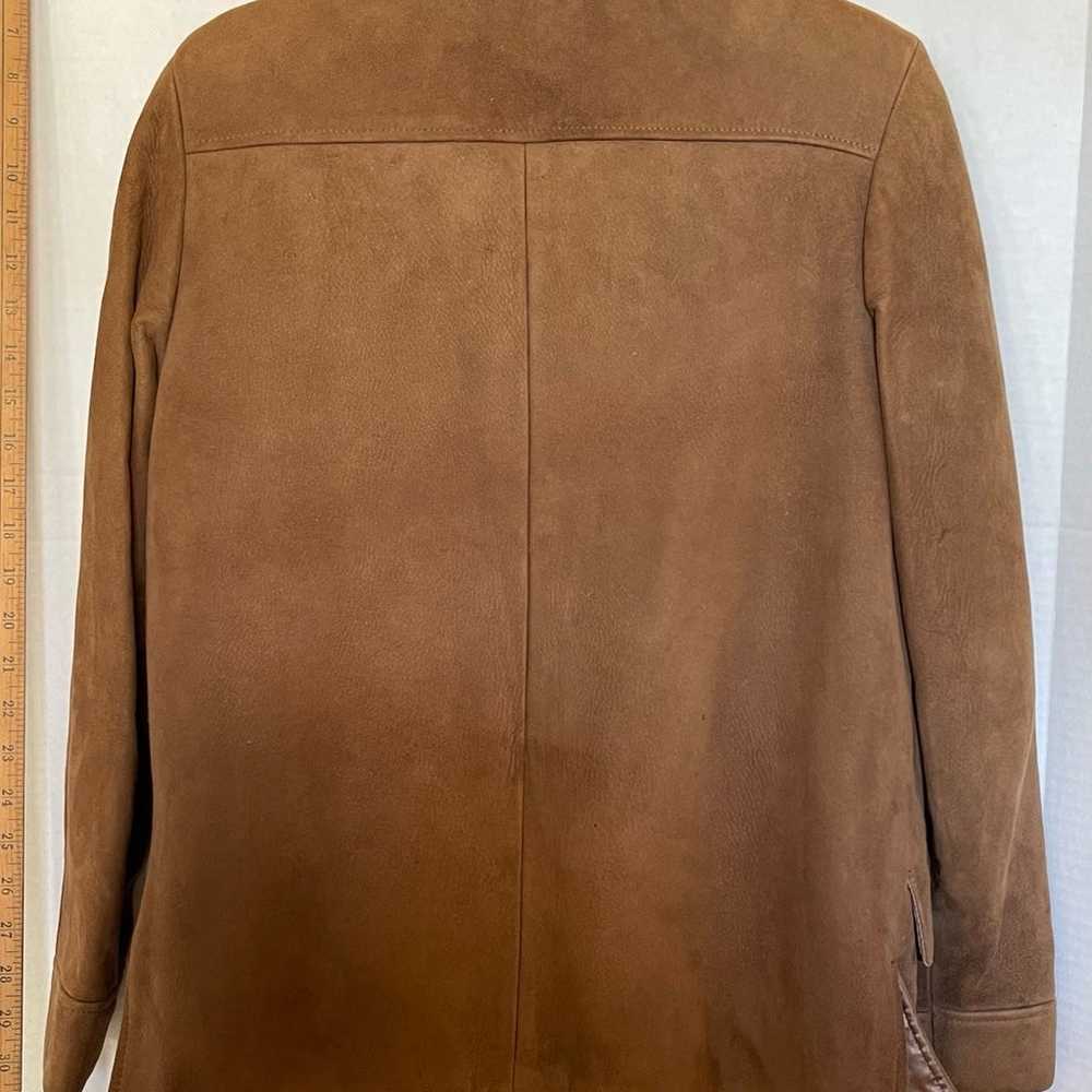 Brown Soft Suede Leather look Ladies Jacket - image 8