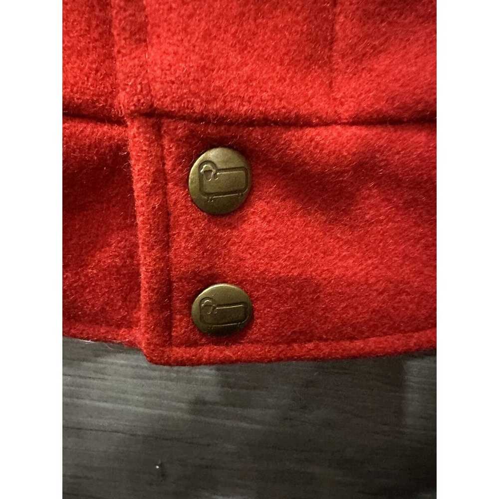 Vintage Woolrich Jacket Red Wool Full Zip Adult M… - image 2