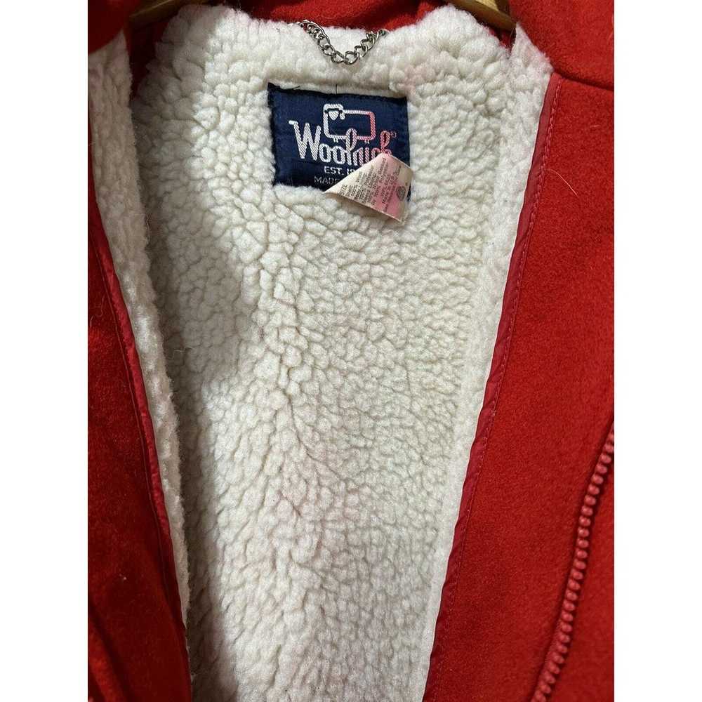 Vintage Woolrich Jacket Red Wool Full Zip Adult M… - image 4