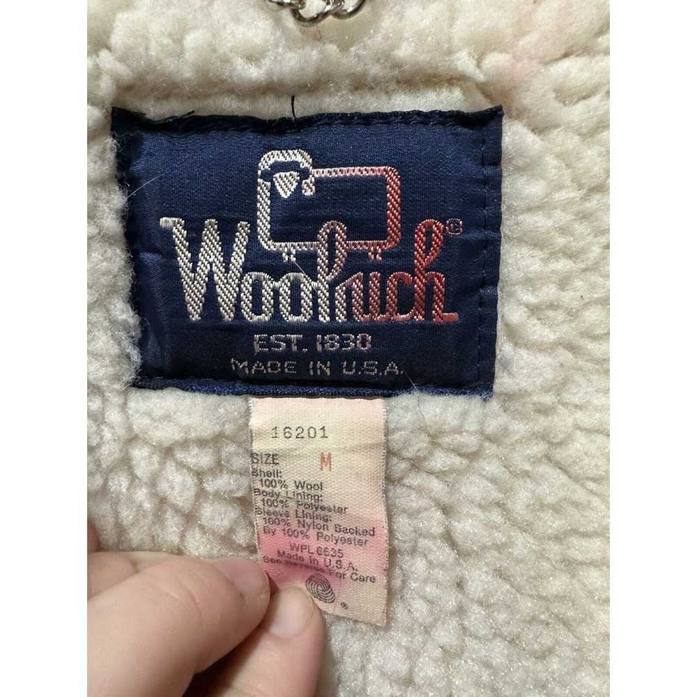 Vintage Woolrich Jacket Red Wool Full Zip Adult M… - image 5