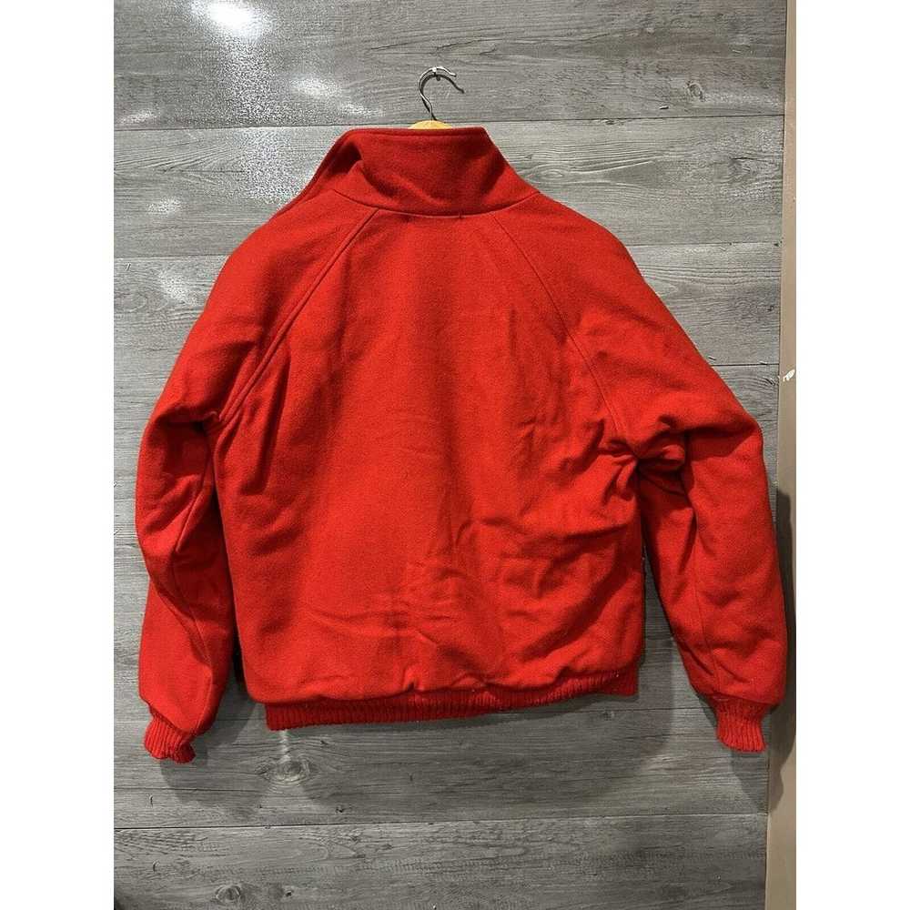 Vintage Woolrich Jacket Red Wool Full Zip Adult M… - image 6