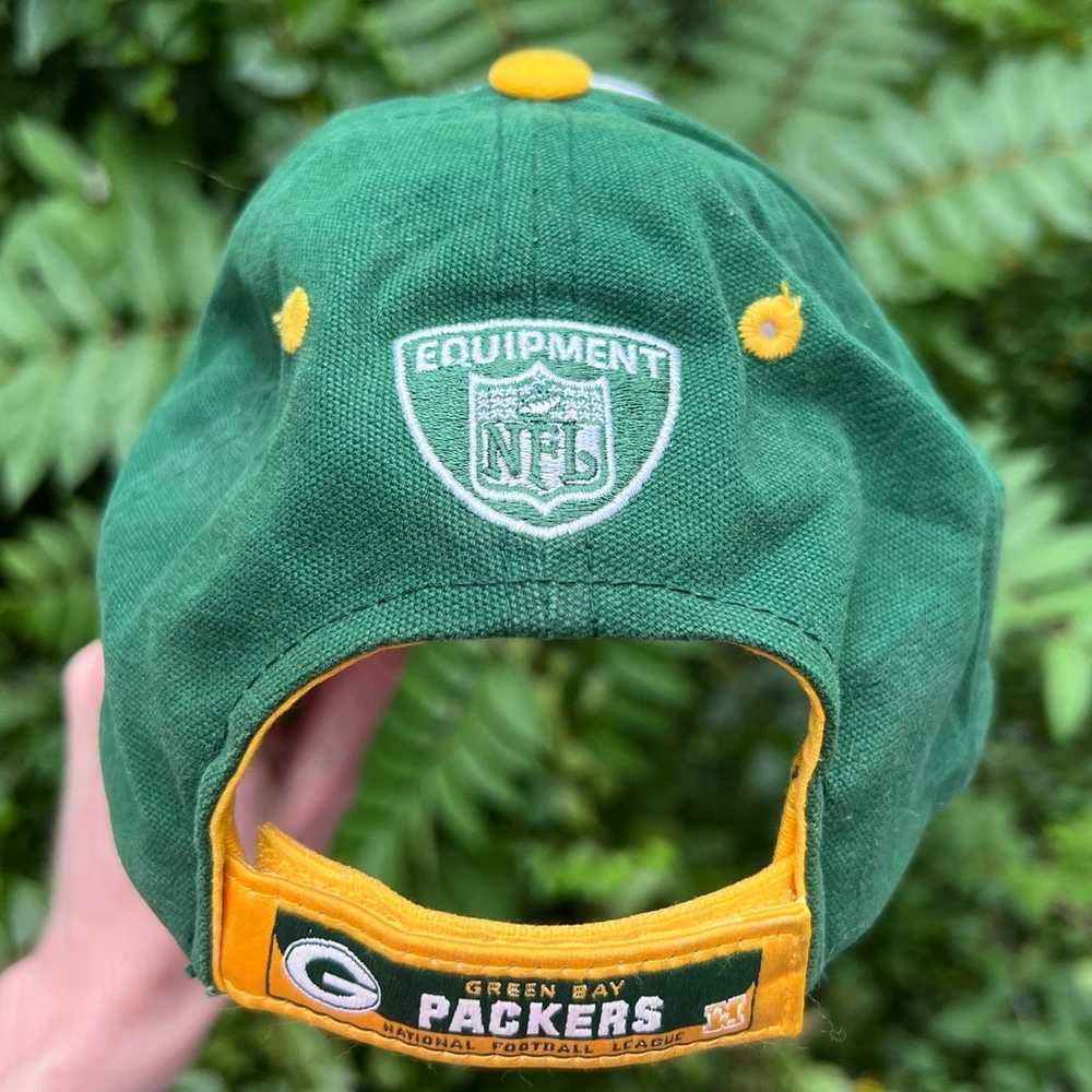 Vintage Reebok NFL Green Bay Packers Strapback Ha… - image 3