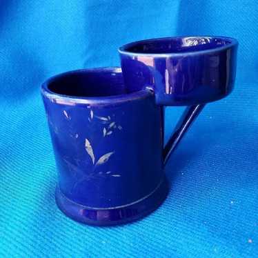 Vintage blue shaving mug - image 1