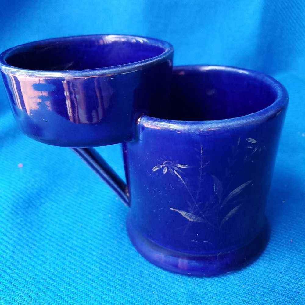 Vintage blue shaving mug - image 2