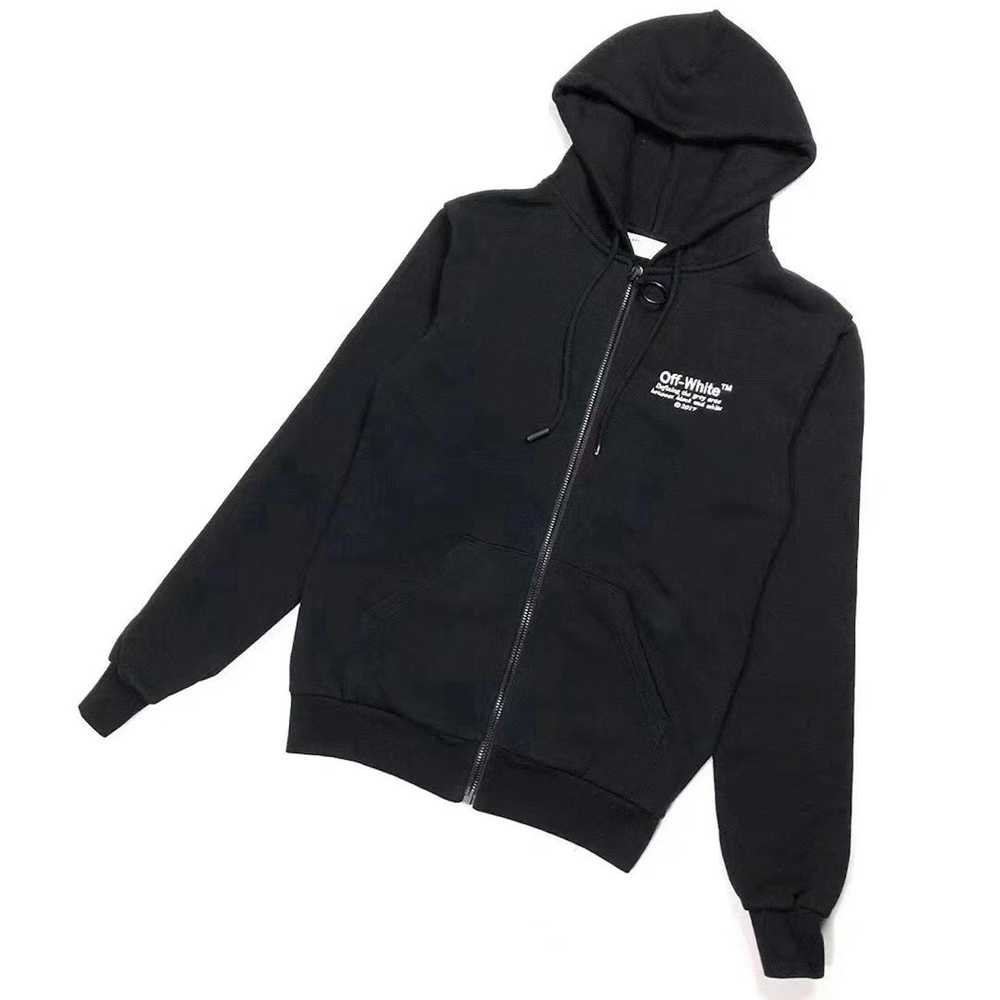 Off-White Off-White Essential Zip-Up Hoodie - image 1