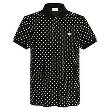 Celine CELIN unisex white dot polo T-shirt size L - image 1