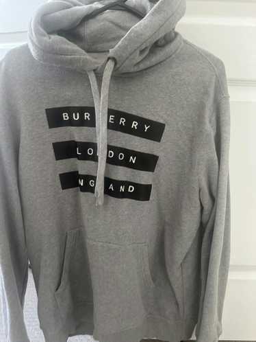 Burberry Burberry Grey Logo Tape Printed Cotton Kn