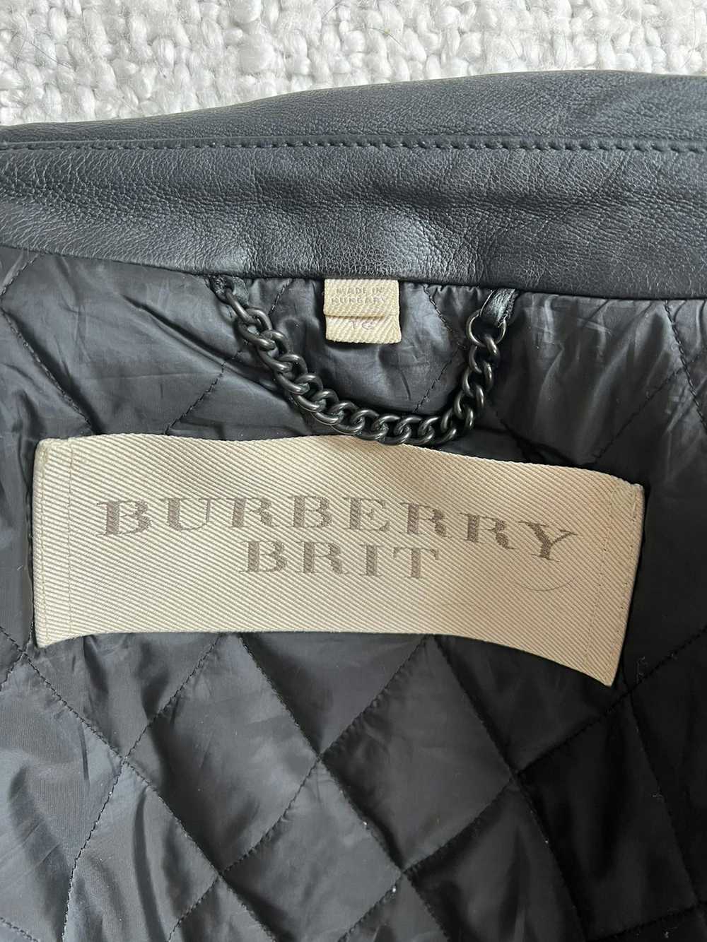 Burberry Burberry Brit Lambskin Moto Leather Jack… - image 2