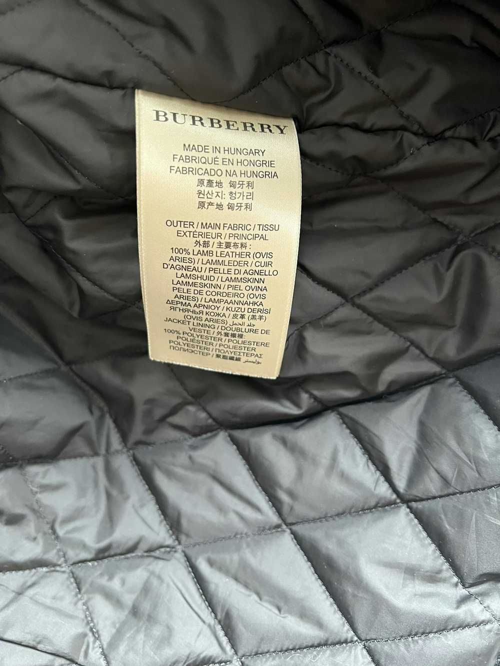 Burberry Burberry Brit Lambskin Moto Leather Jack… - image 3