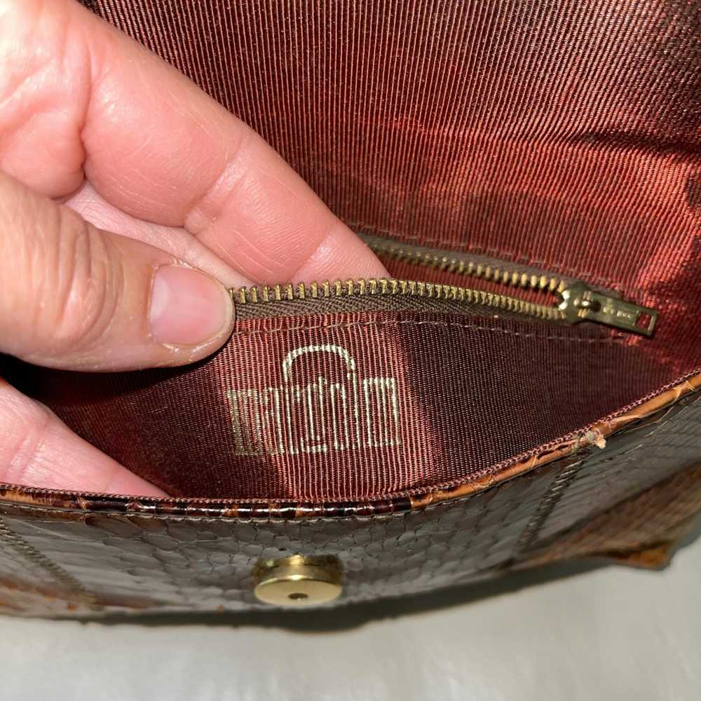 Vintage Margolin Vintage Womens Clutch Bag Brown … - image 5