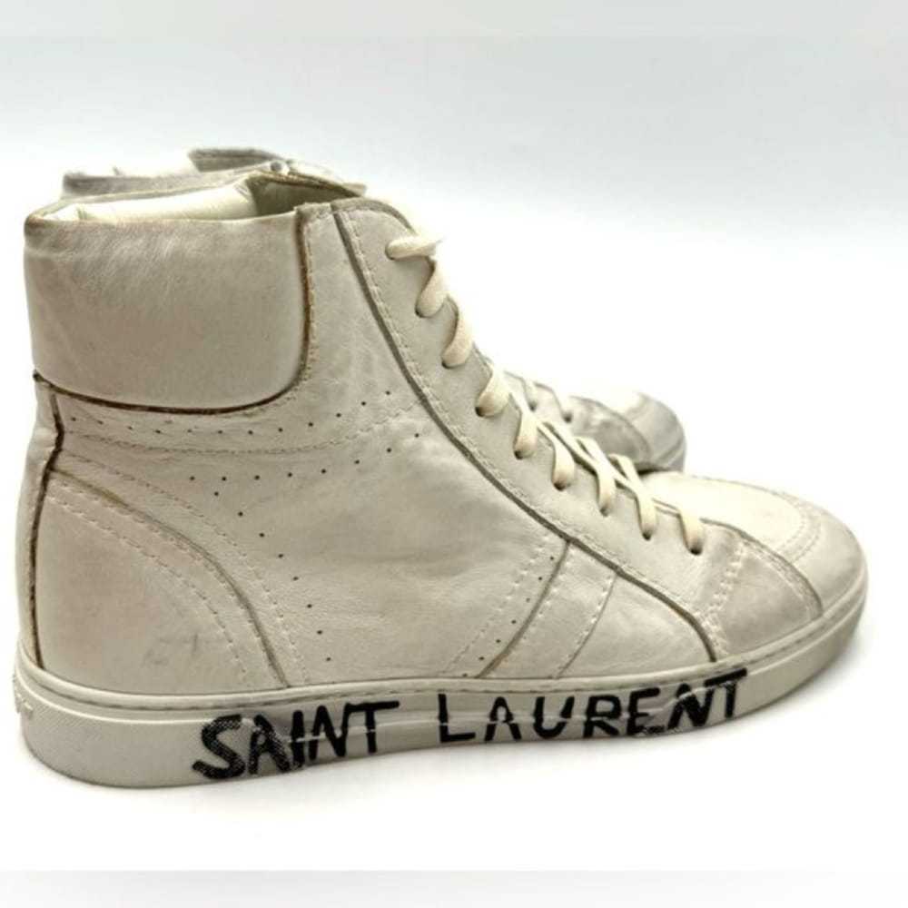 Saint Laurent Leather high trainers - image 2