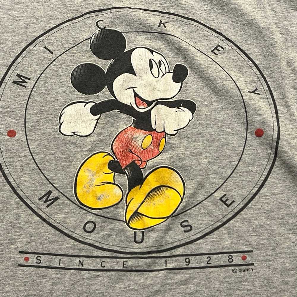 VTG Mickey Mouse Walt Disney Gray/Blue T-Shirt - … - image 2