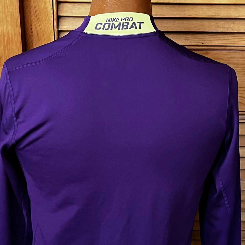 Nike Nike Pro CombatHyperwarm Purple Fitted Long … - image 3