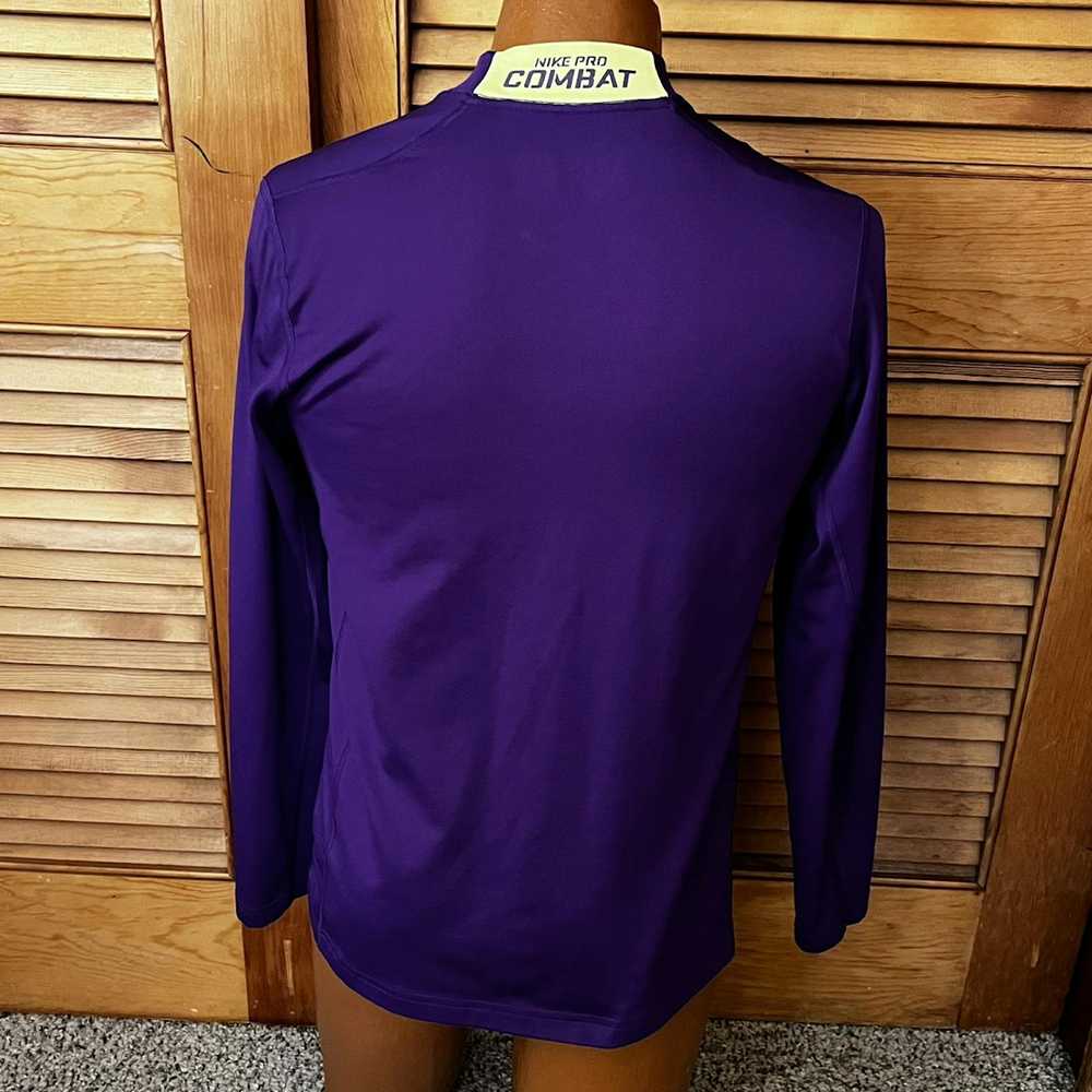 Nike Nike Pro CombatHyperwarm Purple Fitted Long … - image 4