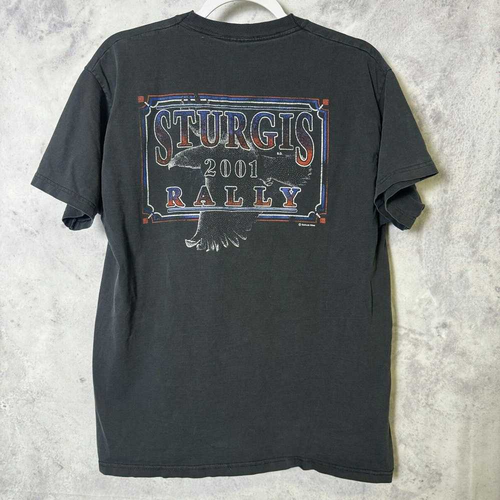 Vintage Vintage Sturgis T Shirt Mens L Black 2001… - image 2