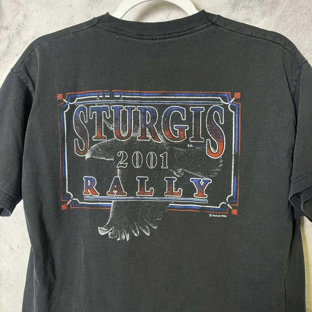 Vintage Vintage Sturgis T Shirt Mens L Black 2001… - image 5