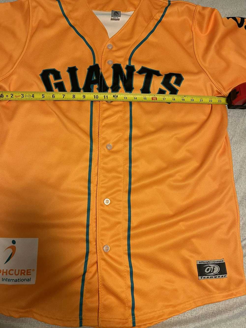 Other SJ Giants Size 48 San Jose Orange Jersey Ne… - image 3