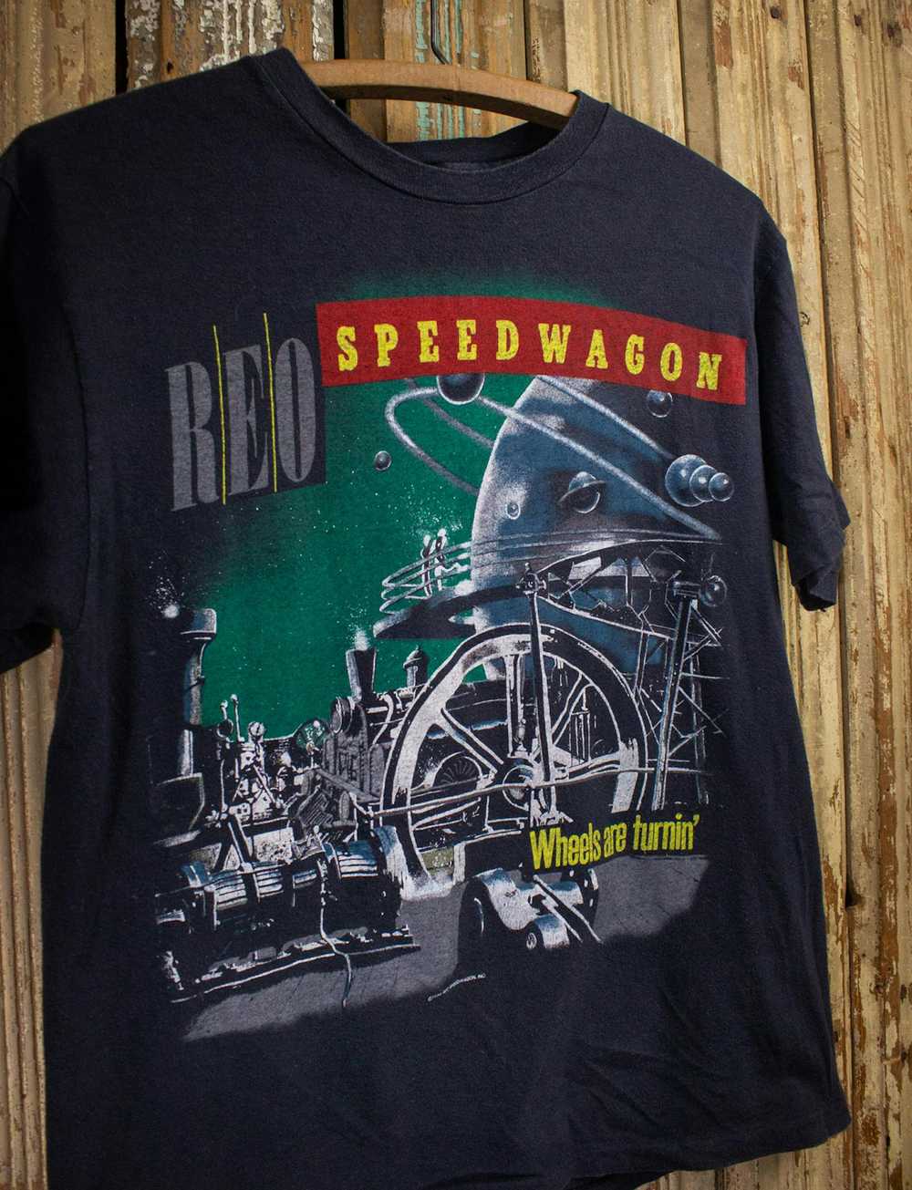 Band Tees × Vintage Vintage REO Speedwagon Wheels… - image 3