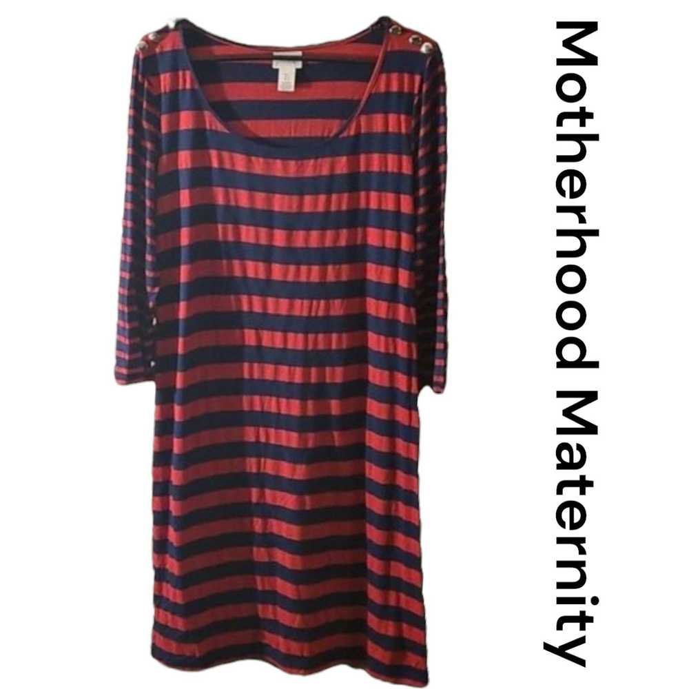 Other Motherhood Maternity Large Striped T-Shirt … - image 1