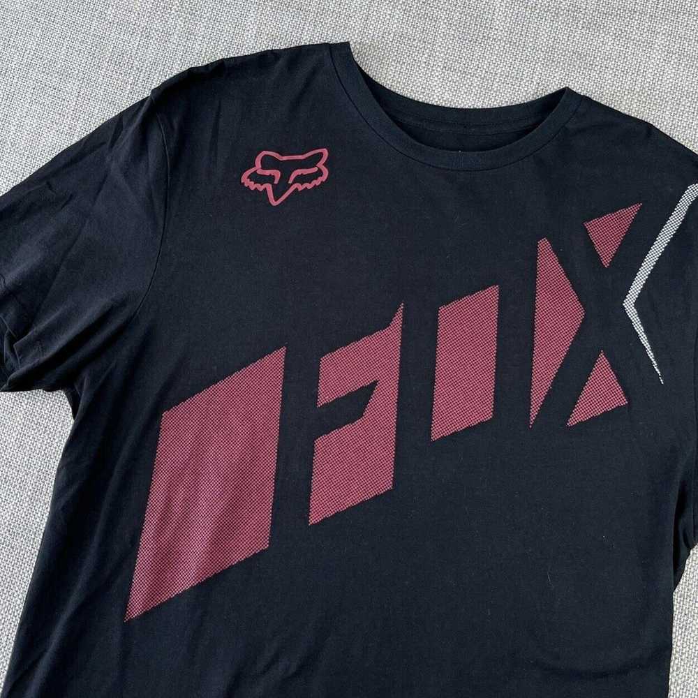 Fox × Racing × Streetwear Y2K Fox Racing Logo T S… - image 2
