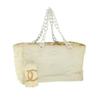 Chanel CHANEL Matelasse Chain Shoulder Bag Straw … - image 1