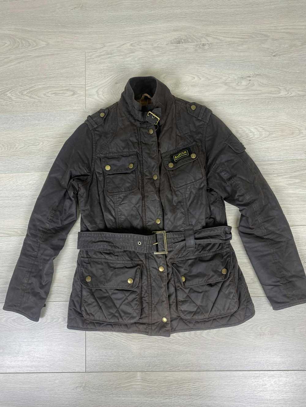 Barbour × Waxed Barbour International Quilted Wax… - image 2