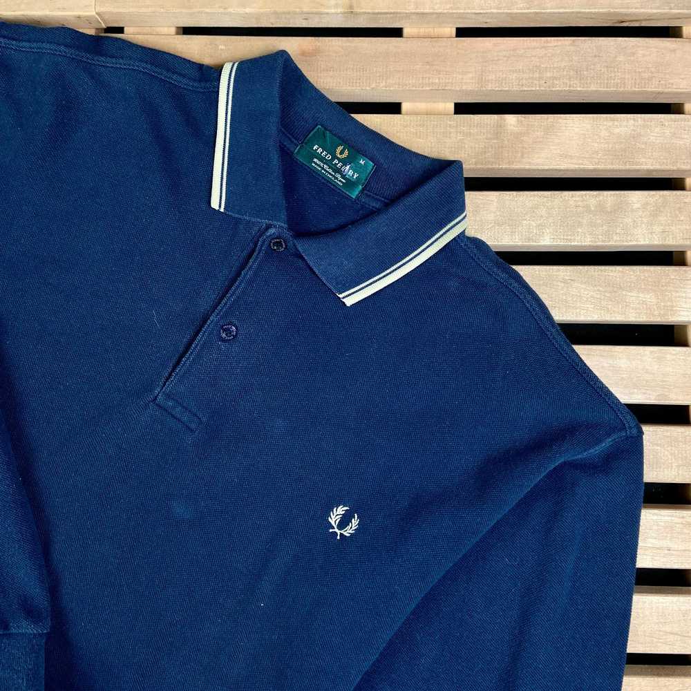 Fred Perry × Vintage Mens Polo Long Sleeve Fred P… - image 2