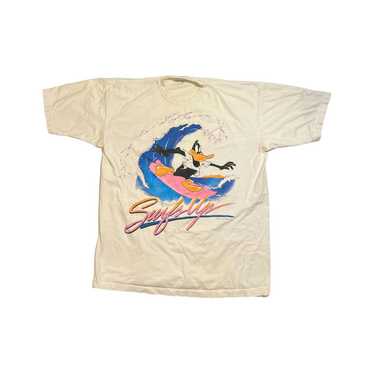 Vintage × Warner Bros 1993’ Daffy Duck Surfs Up T… - image 1