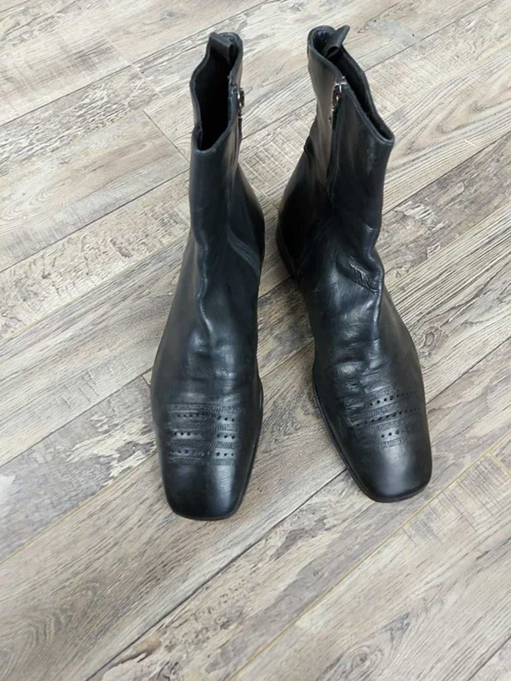 Prada × Vintage vintage prada zip leather boots - image 7