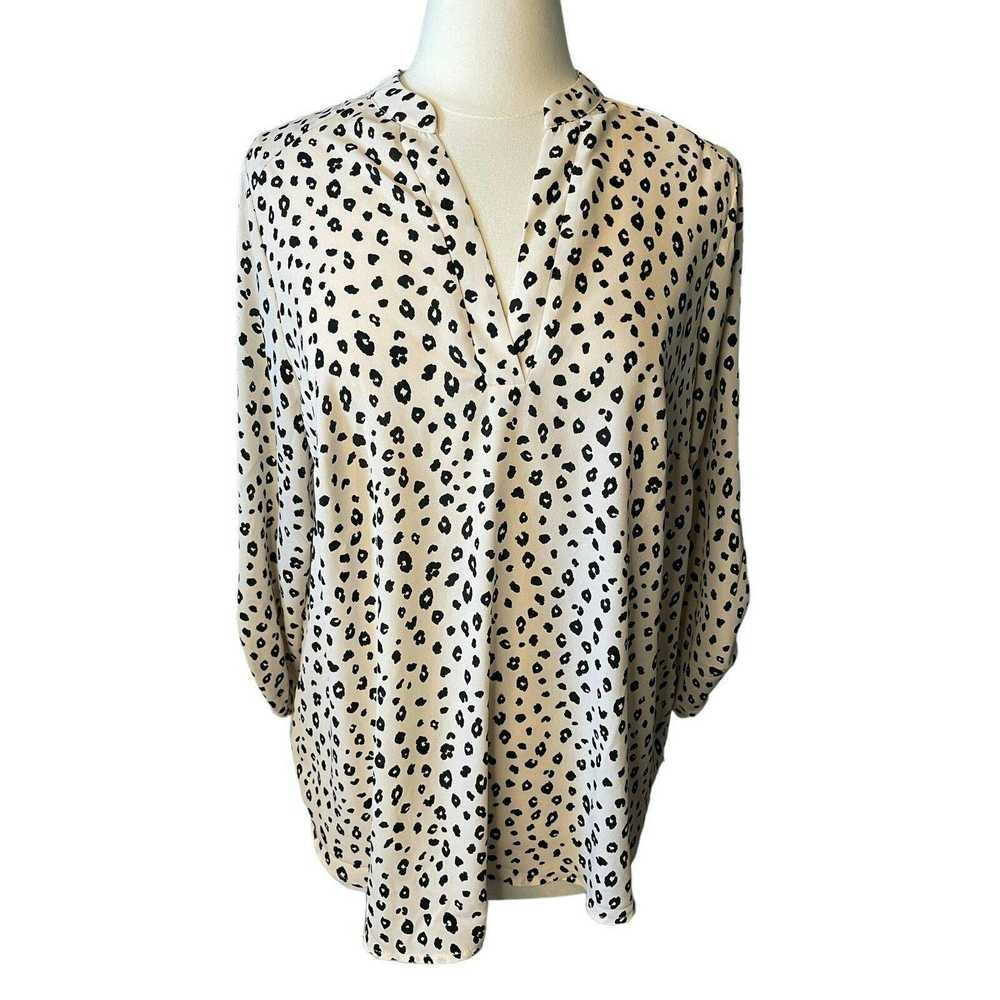 Other Lush Leopard Print Roll Tab 3/4 Length Slee… - image 1