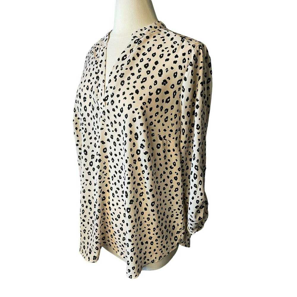 Other Lush Leopard Print Roll Tab 3/4 Length Slee… - image 2