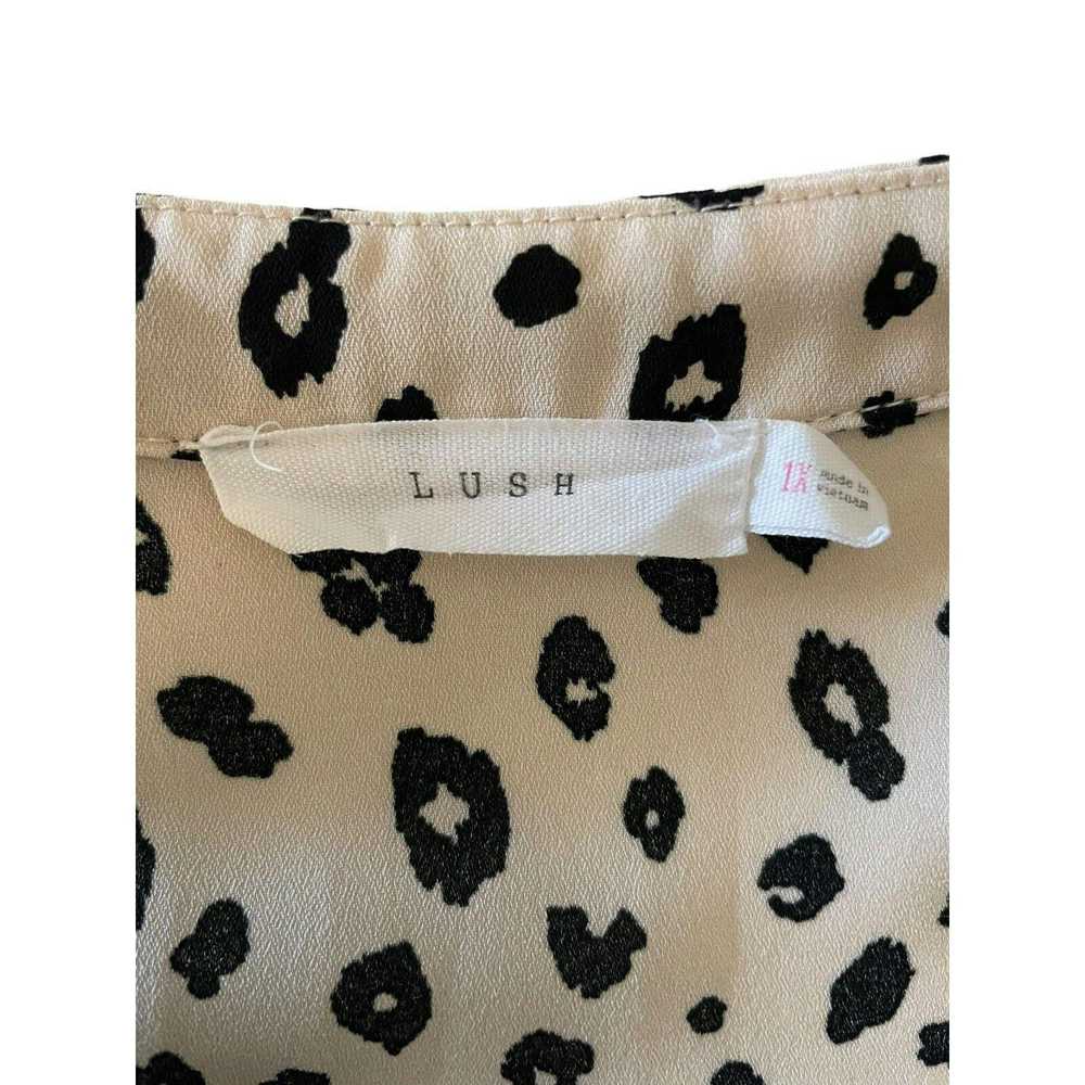 Other Lush Leopard Print Roll Tab 3/4 Length Slee… - image 7