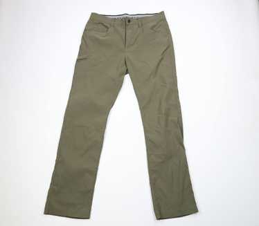 Orvis 40X30 5 Pocket Stretch Pants Brown Green Accent Logo