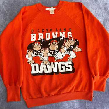 RARE Vintage 1971 Snoopy Cleveland Browns Raglan Crewneck
