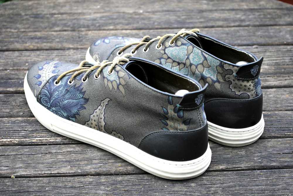 Gucci Military Khaki Green Floral Print Sneakers - image 7