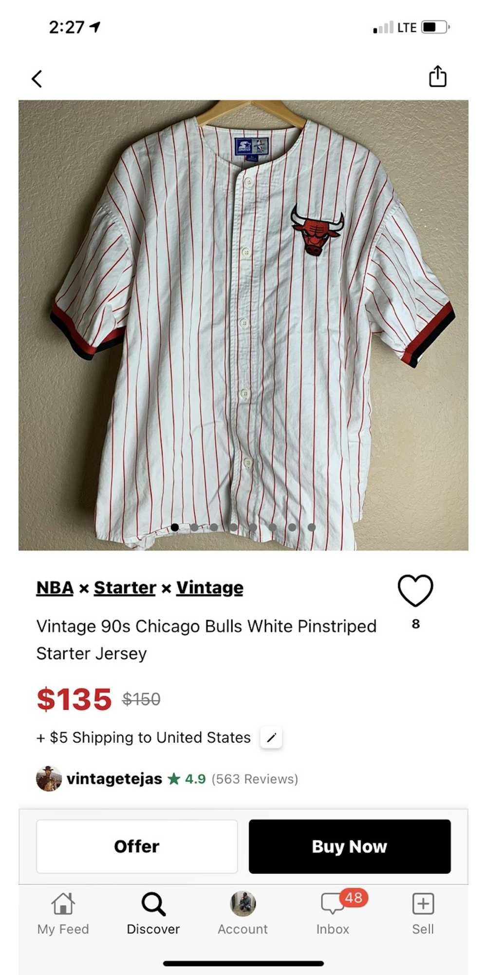 Chicago Bulls × Starter × Vintage XL Vintage Chic… - image 10