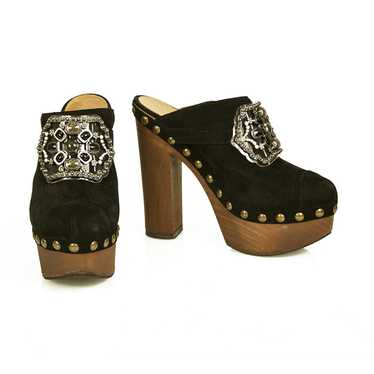 Chanel Black Suede Clog Limited Edition 2020 - image 1